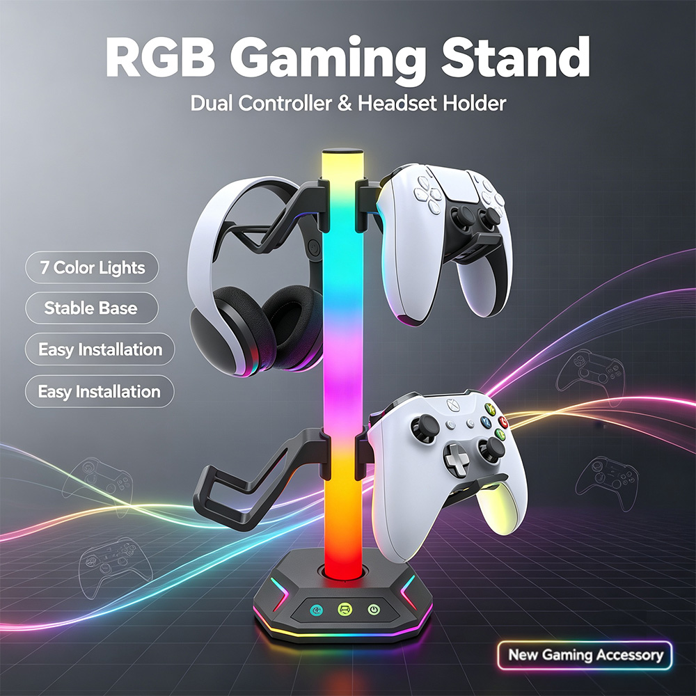 Headset Stand Rgb - Per Playstation5 Supporto per controller Gancio
