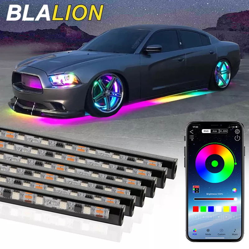 Rgb Hub Sync - SEAMETAL Auto Flessibile Underglow Strip Light