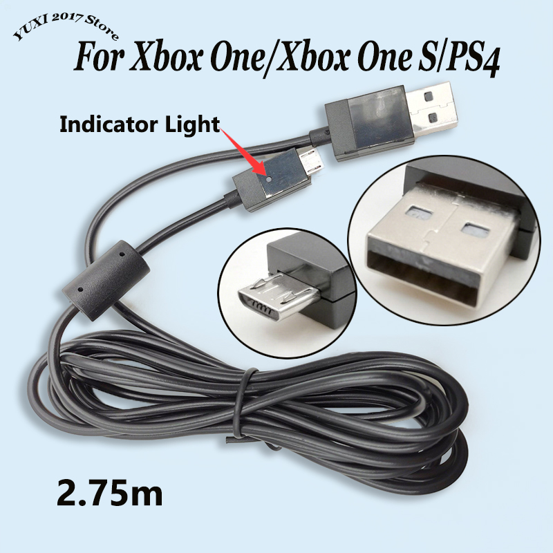 Gaming Accessories Xbox One - Cavo di ricarica micro USB nero