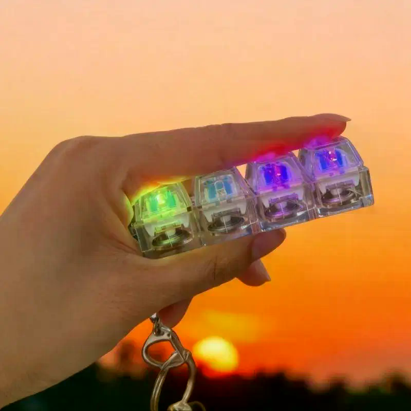 Keyboard Switch Tester - Portachiavi Creativo Illuminato per Decompressione, Antistress,
