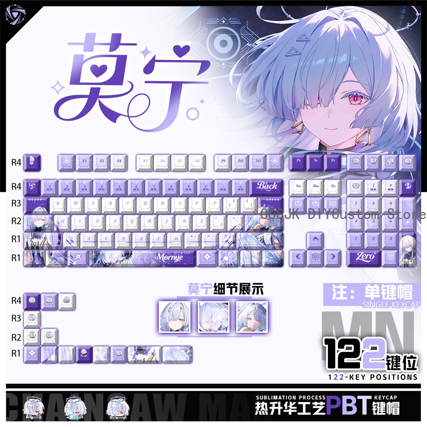 Set di 122 Tasti Anime Mornye  - Gaming Accessories In China recensione e prezzo