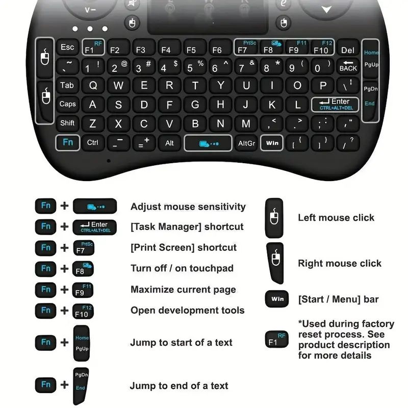 Mini tastiera wireless da 2,4  - Gaming Accessories For Laptop recensione e prezzo